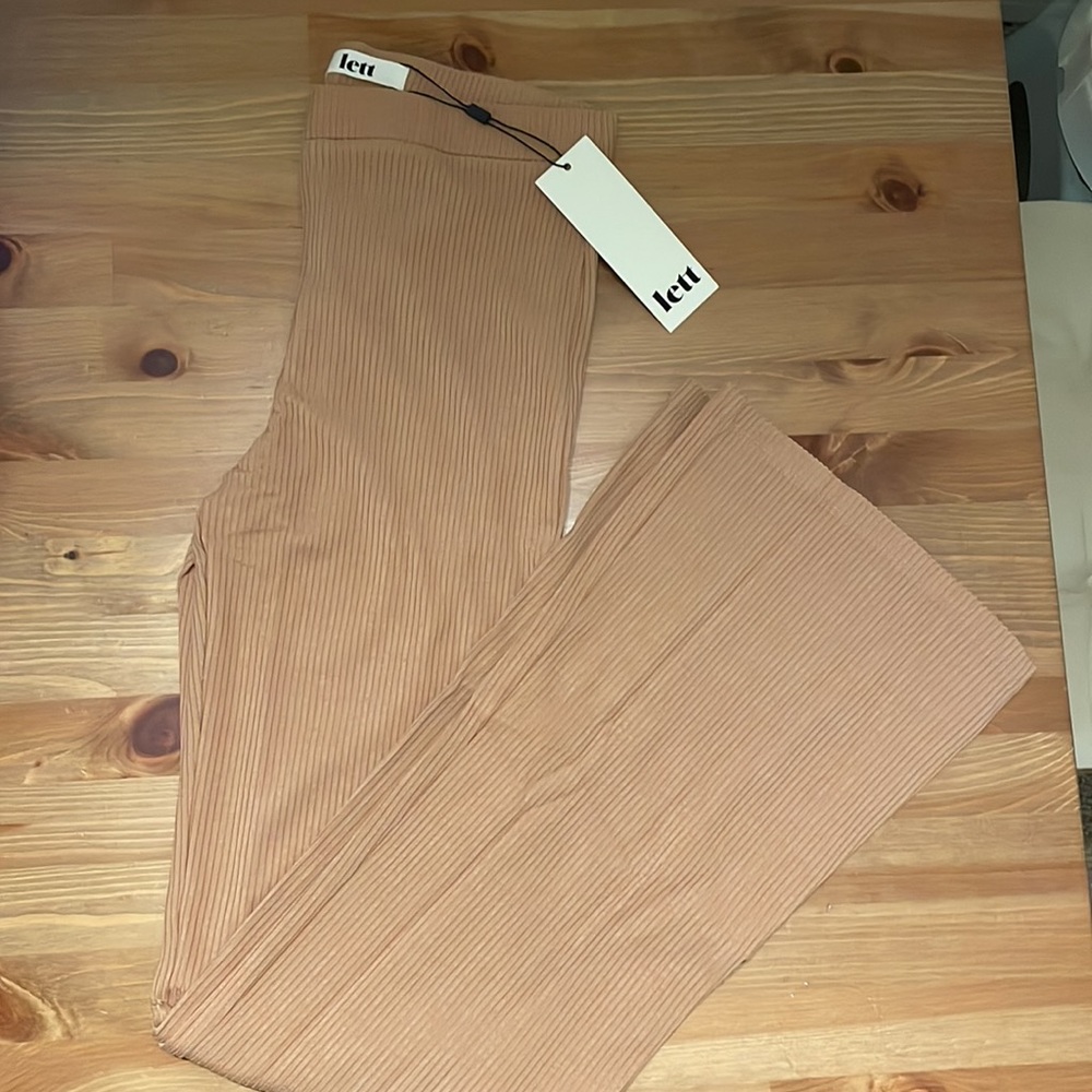 Lett Flare Ribbed Pants - size Small